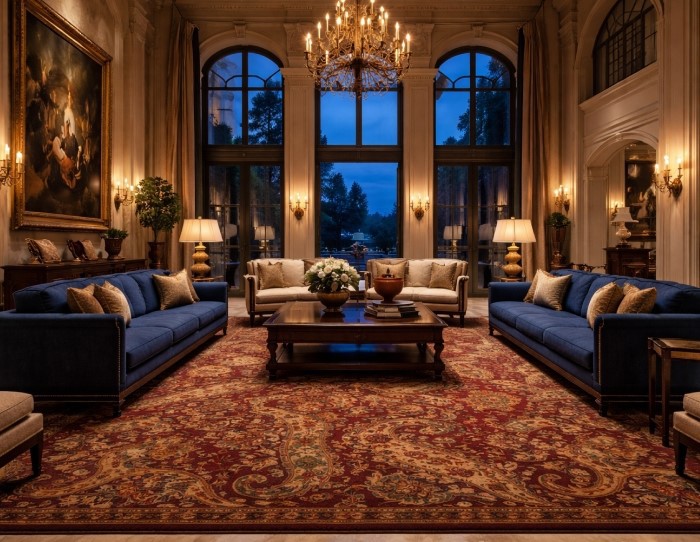 oriental rugs for grand living rooms